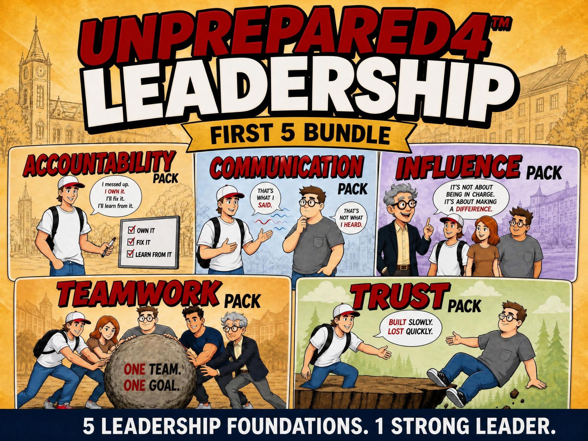 Unprepared4™ Leadership First 5 Bundle — official cover artwork